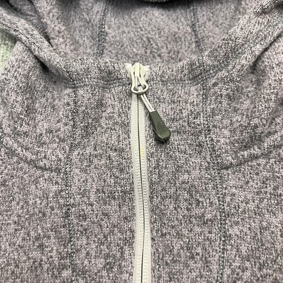 The North Face Hoodie Womens Medium Knit Fleece Zip Pockets Outdoor Pullover - Picture 4 of 12